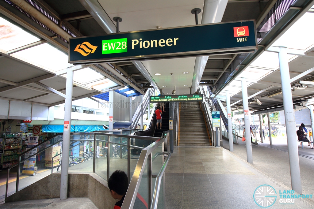 Pioneer MRT station sign